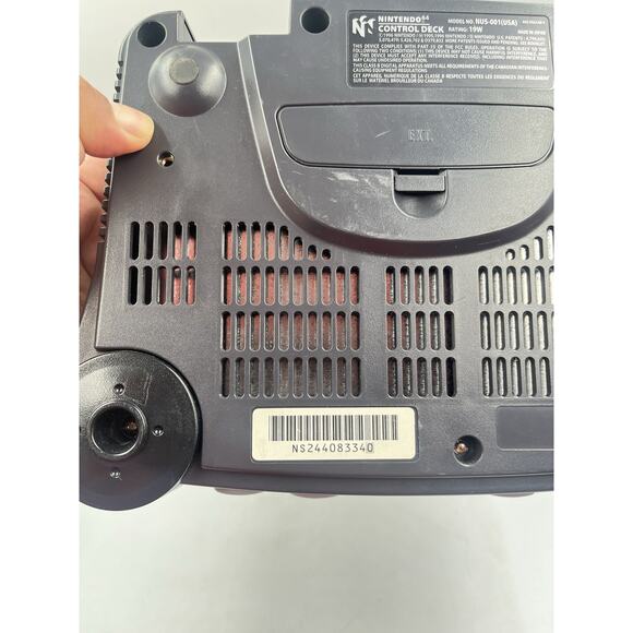 Nintendo 64 N64 Console Bundle w/ OEM Atomic Purple Controller- Tested - Picture 15 of 15